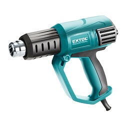 Pistole horkovzdušná Extol Industrial  s plynulou regulací teploty a proudu vzduchu, 2000W (8794800)