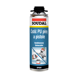 Čistič PU pěny a pistole Soudal, 500ml