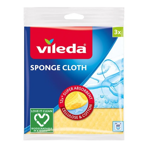 Utěrka houbová Vileda 3ks (588670)
